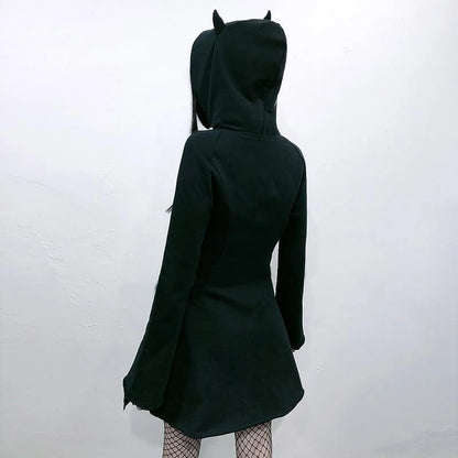 Cat Ear Hooded Dress