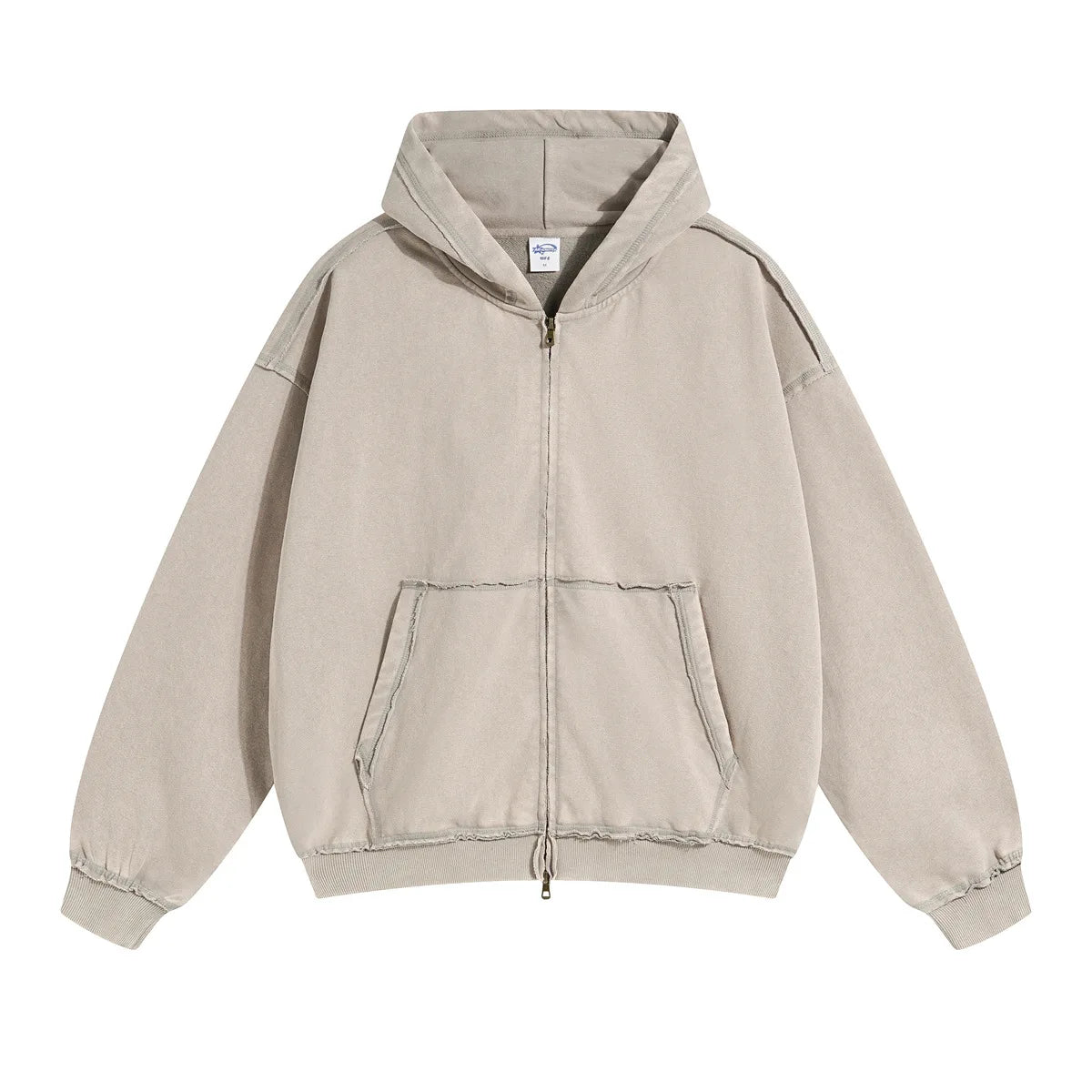 Halcyon loose-rimmed double-zippered hoodie