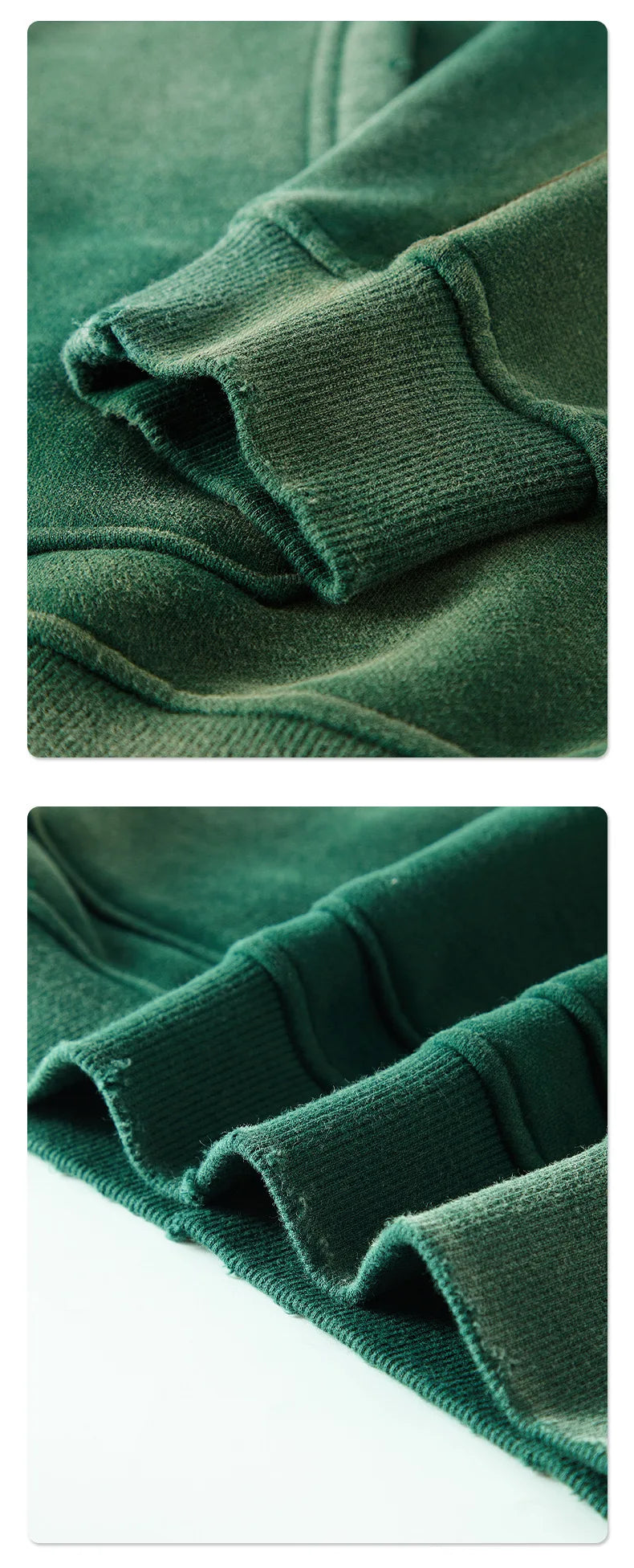 Solid Color Blanks plus fleece thicken spray-dyed aged hoodie