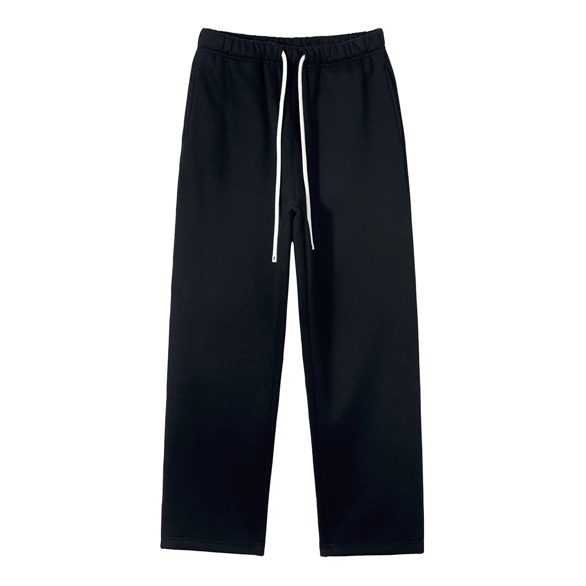 Straight-lined, Cashmere, solid color sweatpants