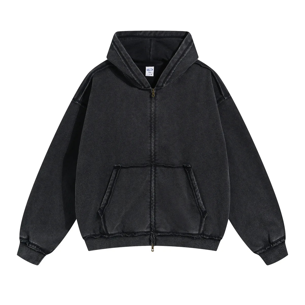 Halcyon loose-rimmed double-zippered hoodie