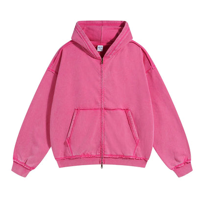 Halcyon loose-rimmed double-zippered hoodie