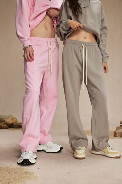 Bell-bottom sweatpants