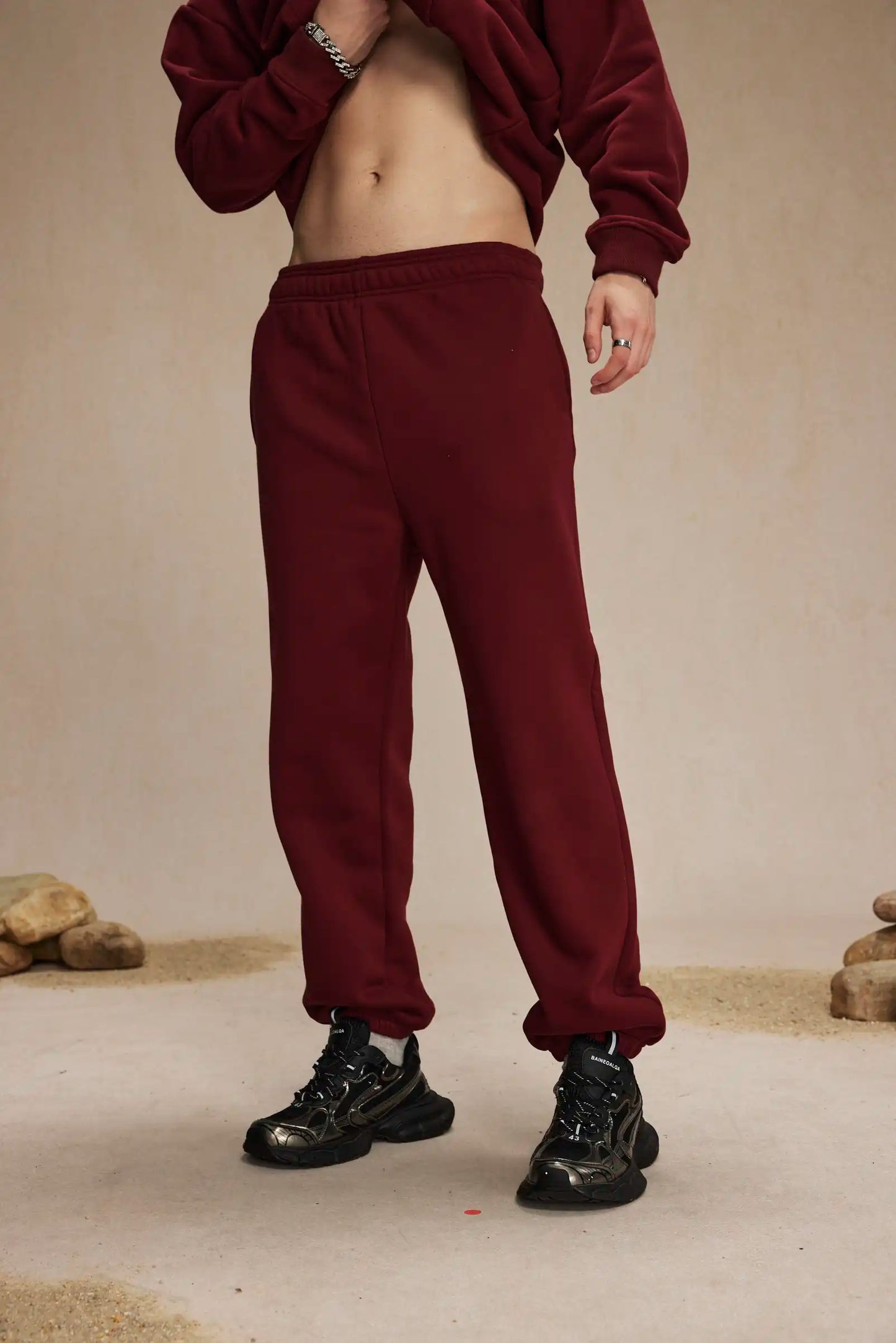 Fleece and thicken sweatpants