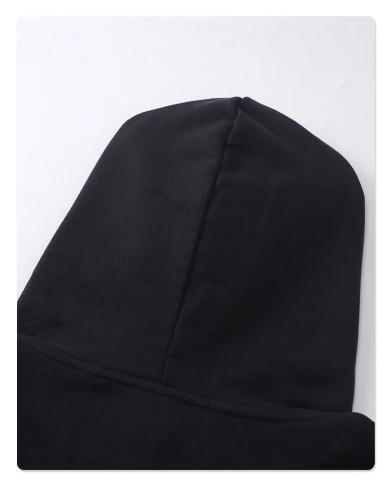 Hand-sleeve hoodie with folded threads