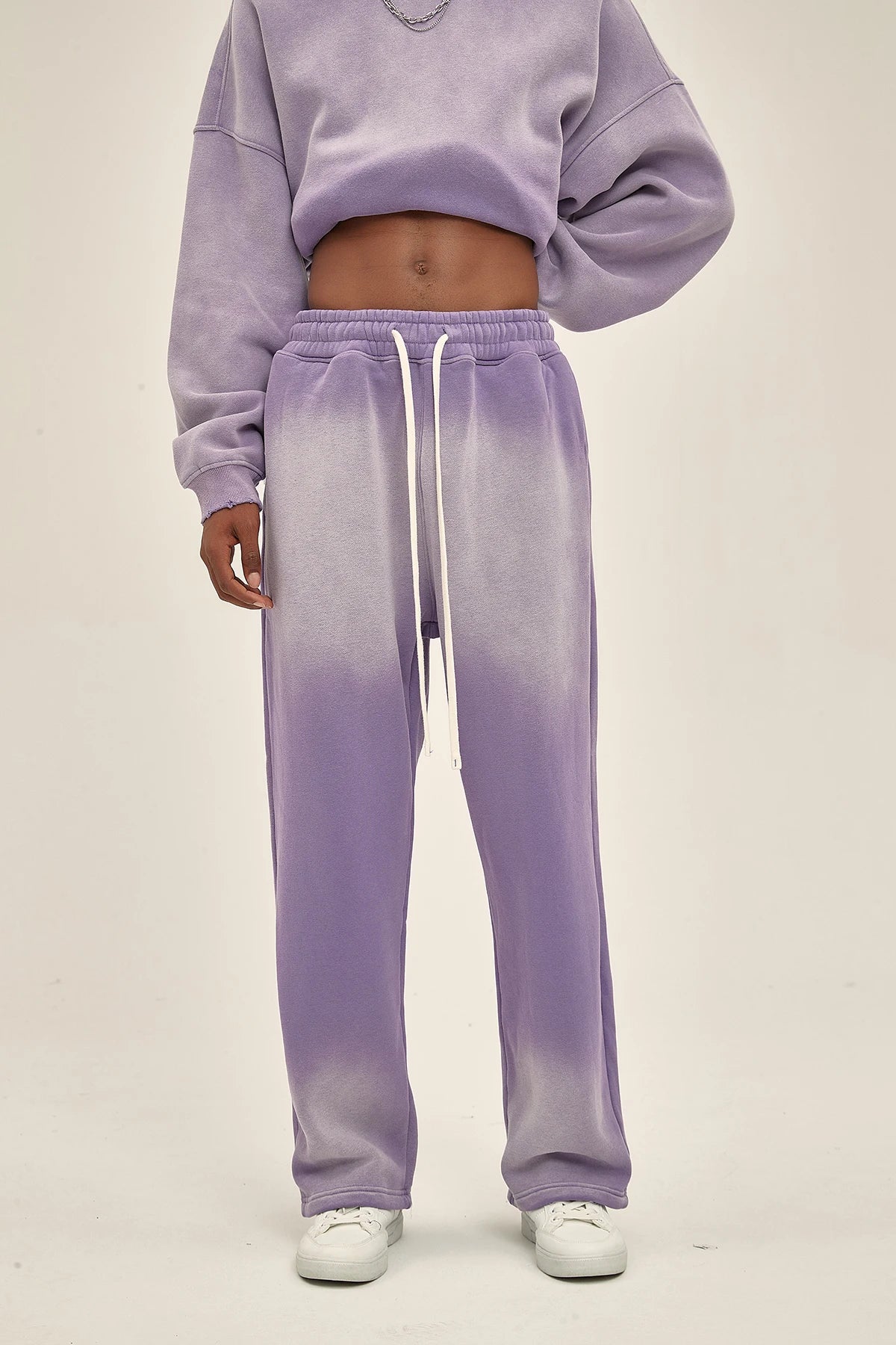 Spray-dye used men's sweatpants