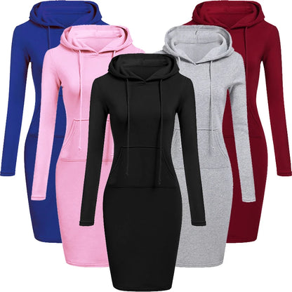 Casual Hoodies Dress