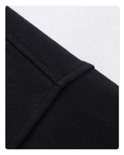 Hand-sleeve hoodie with folded threads