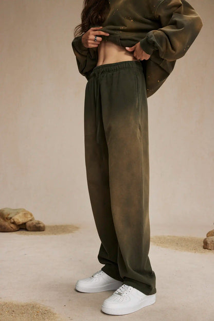 Spray-dyed sweatpants