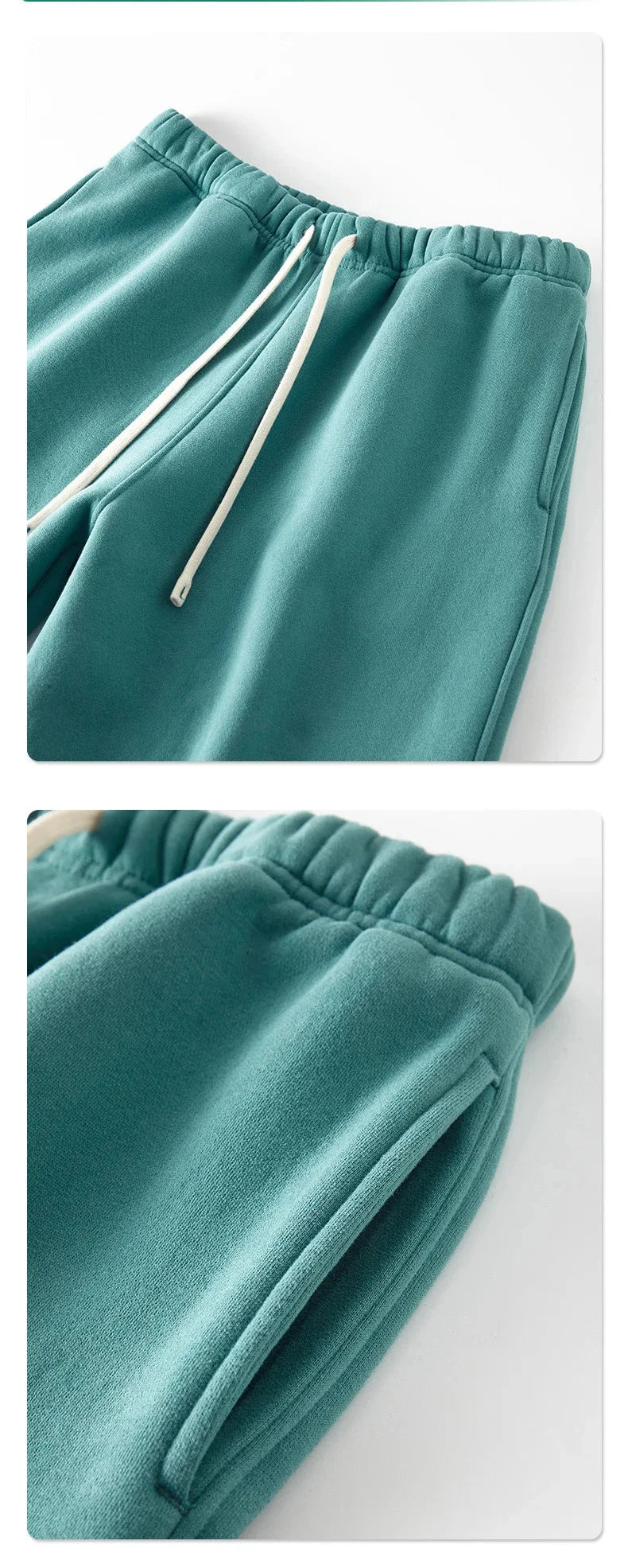 Straight-lined, Cashmere, solid color sweatpants