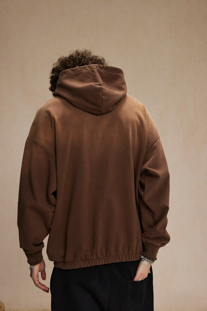 Spray-dyed hoodies