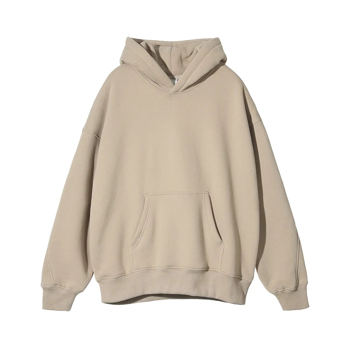 Stitched fleece hoodie