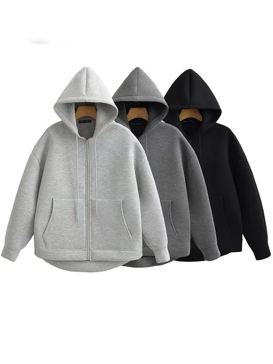 Oversized Zipper Hoodie