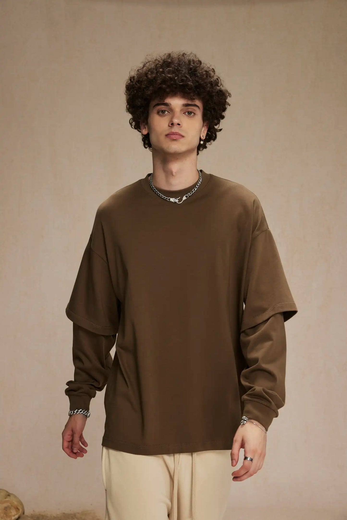 Fake two long-sleeved T-shirts