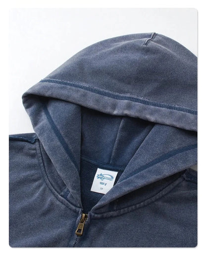 Halcyon loose-rimmed double-zippered hoodie