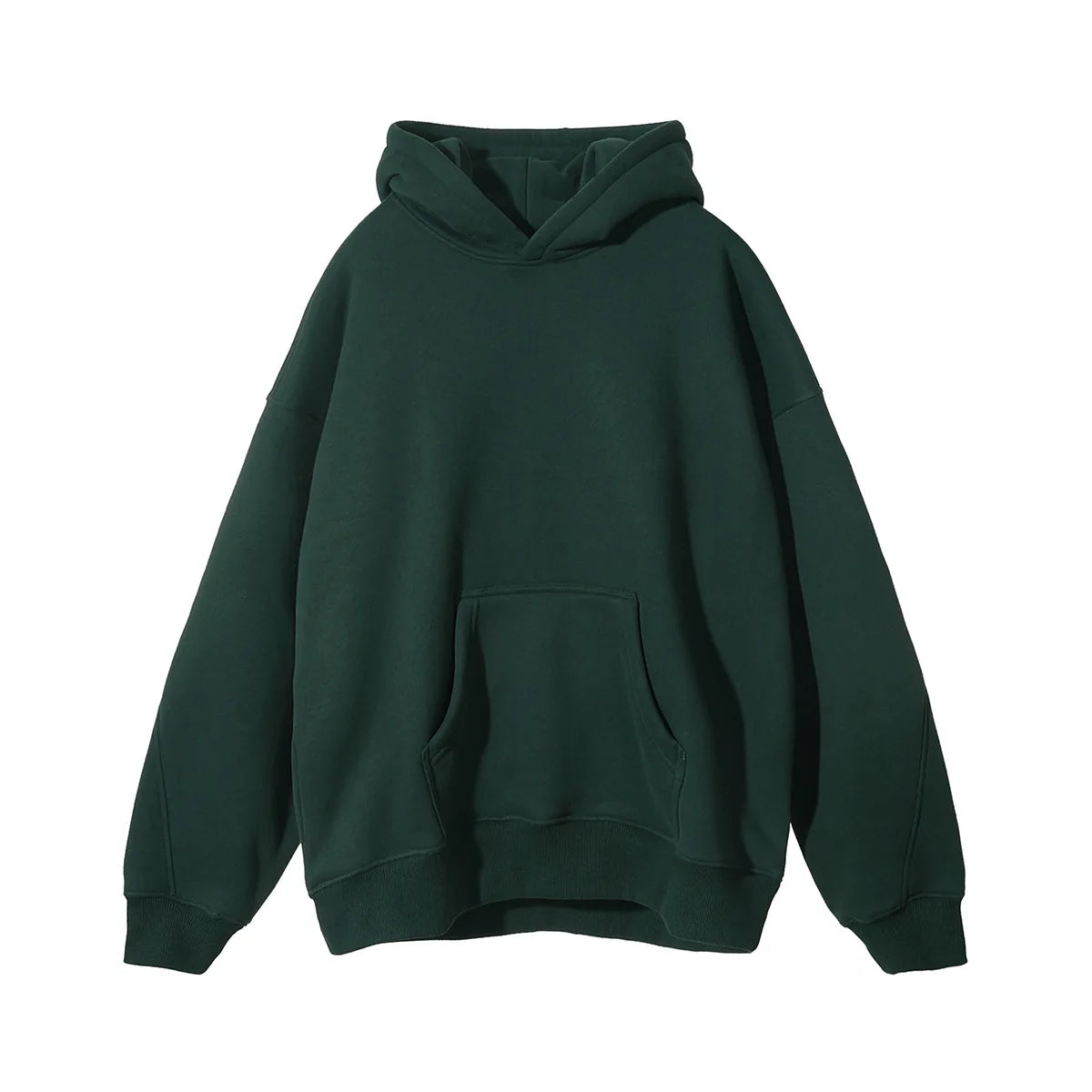 Stitched fleece hoodie