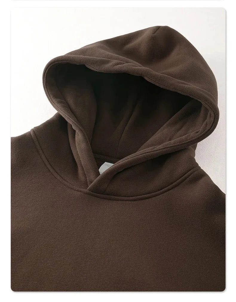 Stitched fleece hoodie