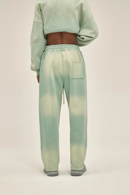 Spray-dye used men's sweatpants