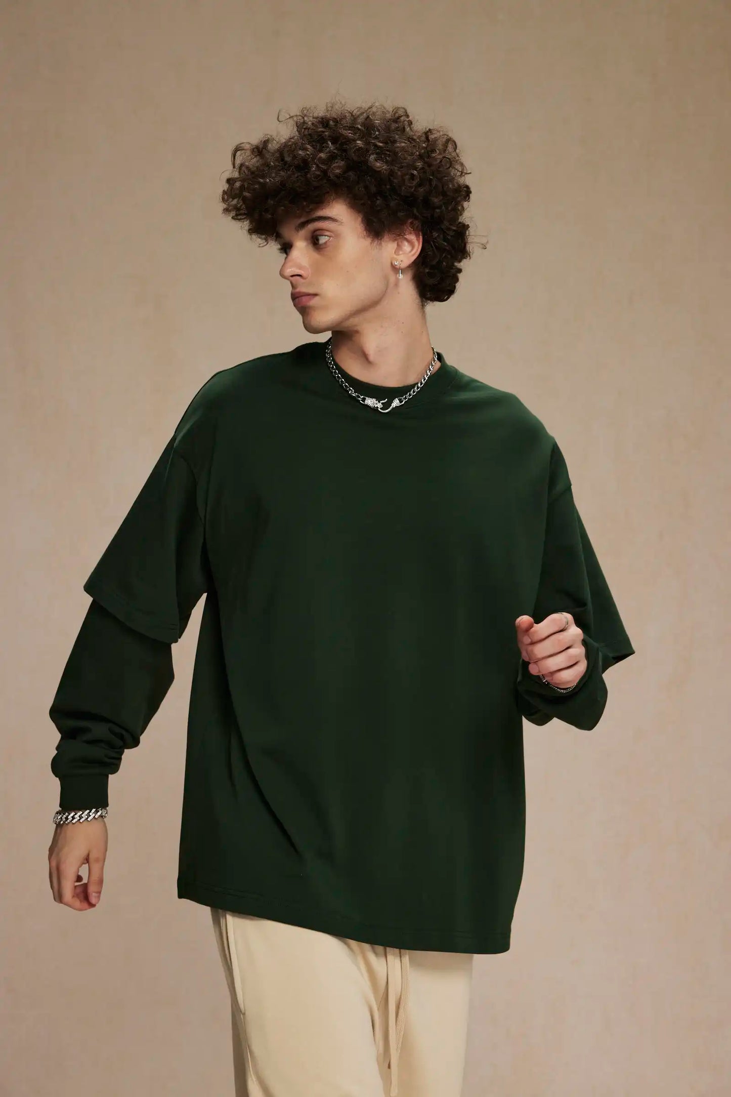 Fake two long-sleeved T-shirts