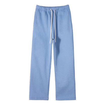 Straight-lined, Cashmere, solid color sweatpants