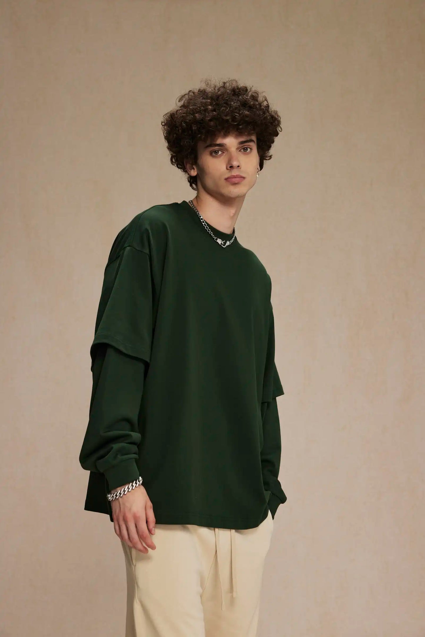 Fake two long-sleeved T-shirts