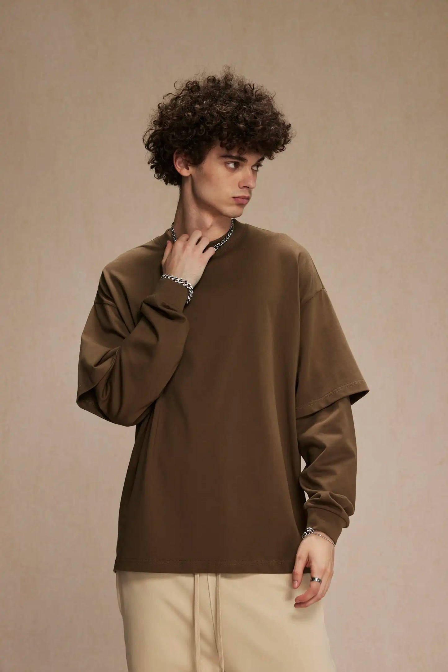 Fake two long-sleeved T-shirts