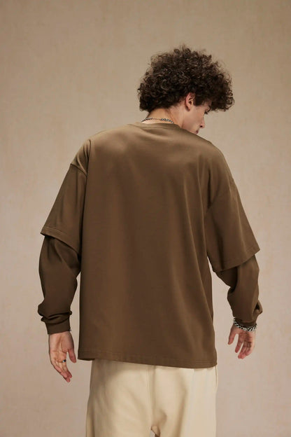 Fake two long-sleeved T-shirts