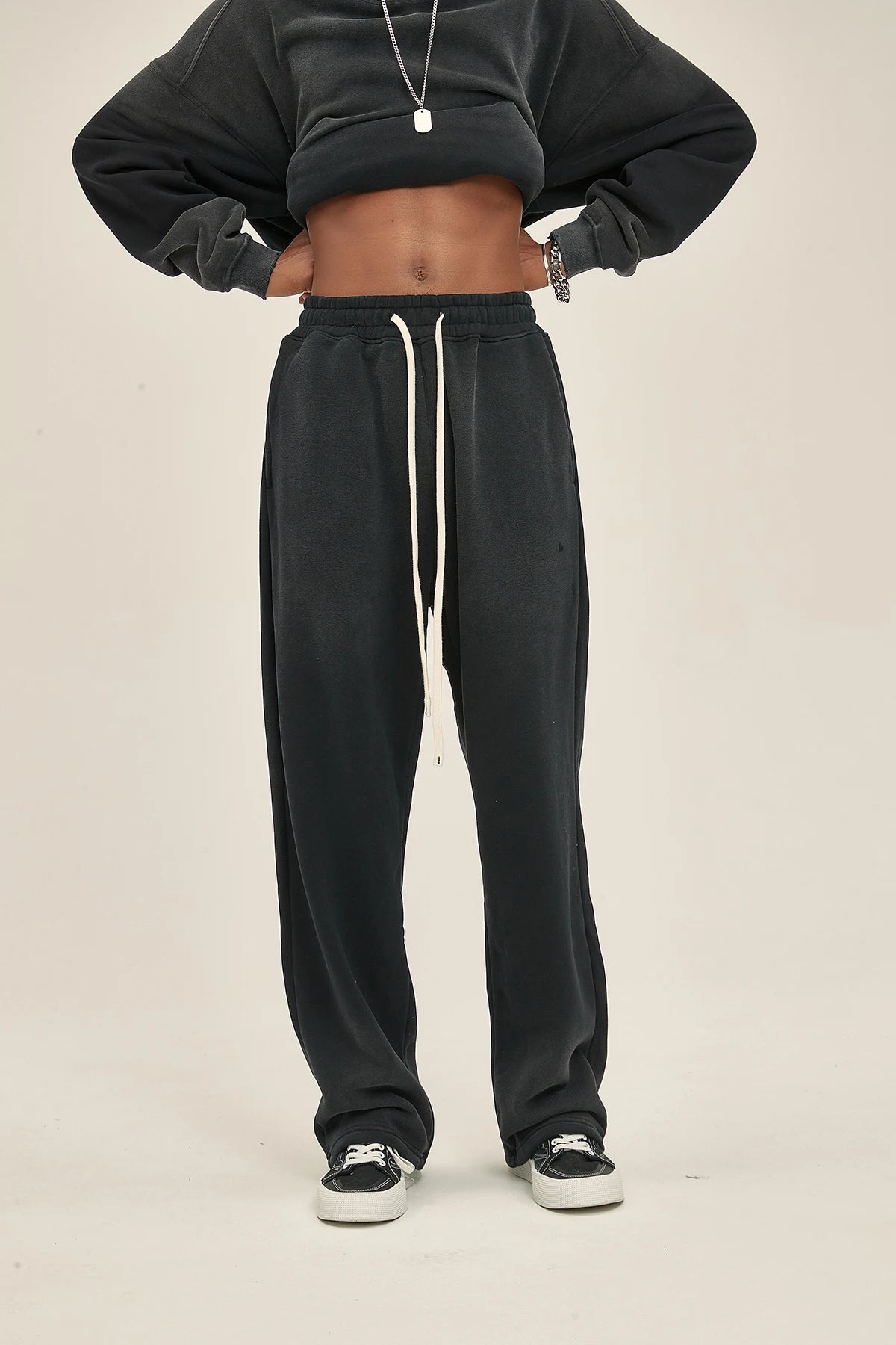 Spray-dye used men's sweatpants