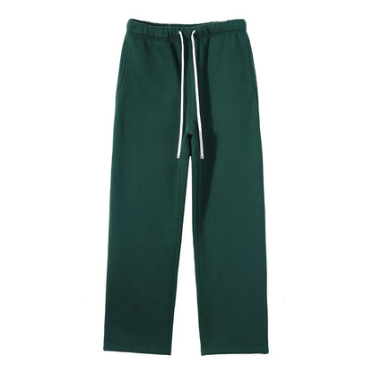 Straight-lined, Cashmere, solid color sweatpants