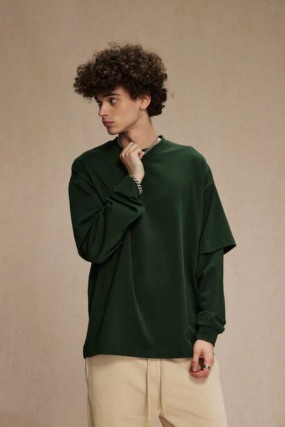 Fake two long-sleeved T-shirts