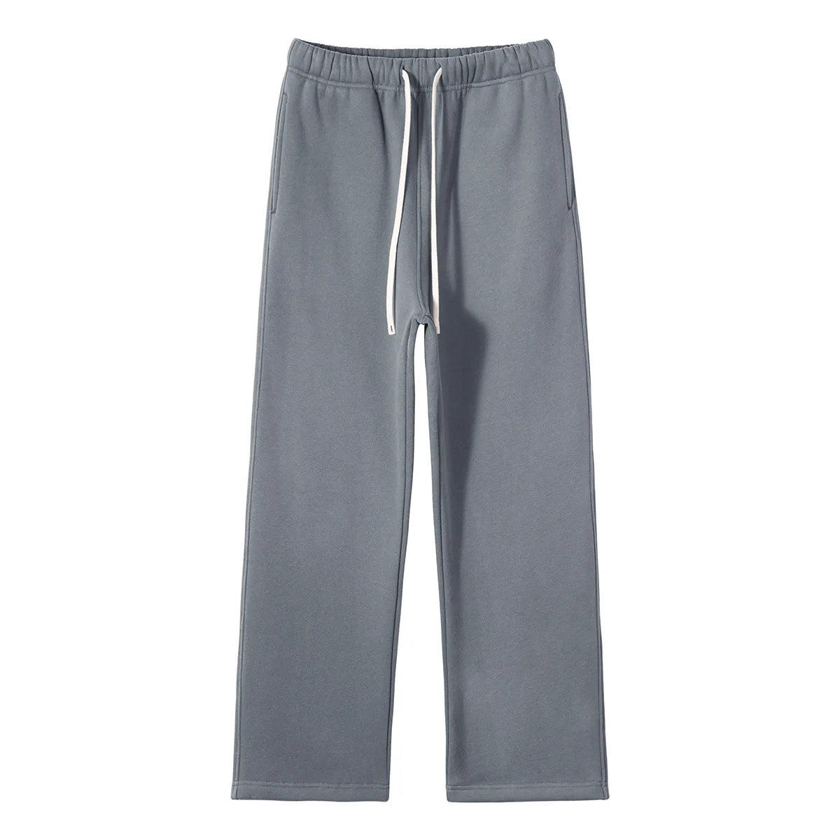 Straight-lined, Cashmere, solid color sweatpants