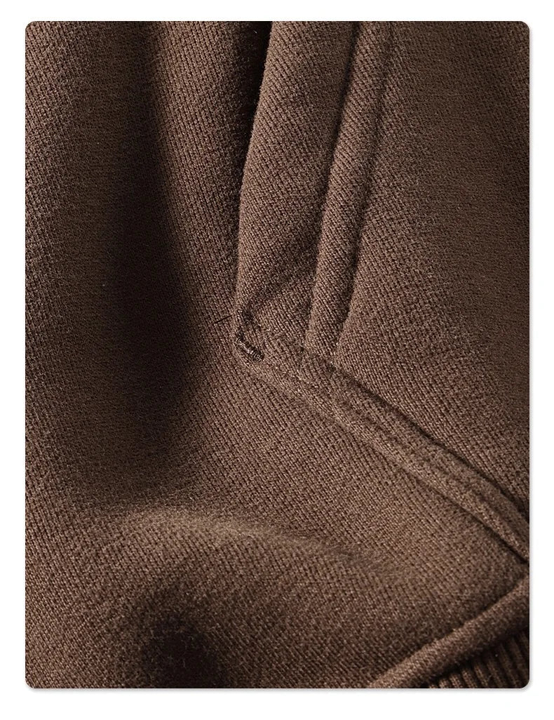 Stitched fleece hoodie